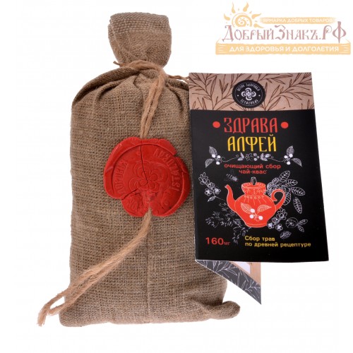 ОЧИСТИТЕЛЬНЫЙ ГЛИНТВЕЙН СТАРОВЕРОВ  "АЛФЕЙ/ЗДРАВА"(ЧАЙ/КВАС) 130 гр
